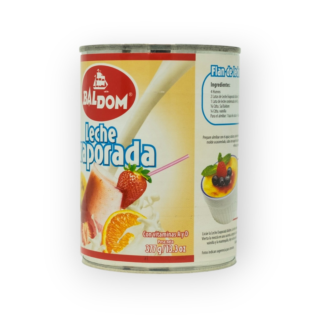 LECHE EVAPORADA BALDOM 377 G/13.3 OZ