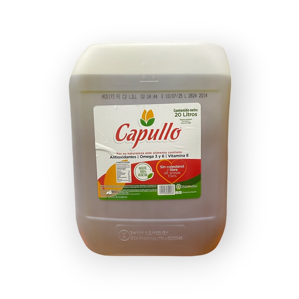 ACEITE CAPULLO BIDON RENDIMIENTO 20 LITROS