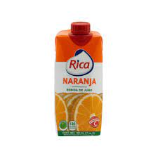 CAJA JUGO RICA NARANJA 1/2 LT UHT